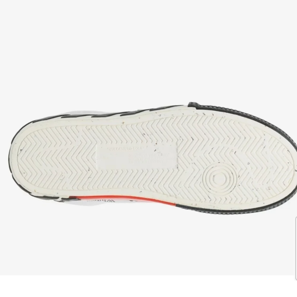 OFF WHITE, Low Vulcanized Sneaker, Men's, White/Magenta/Lime Green Canas & Suede - Picture 9 of 16